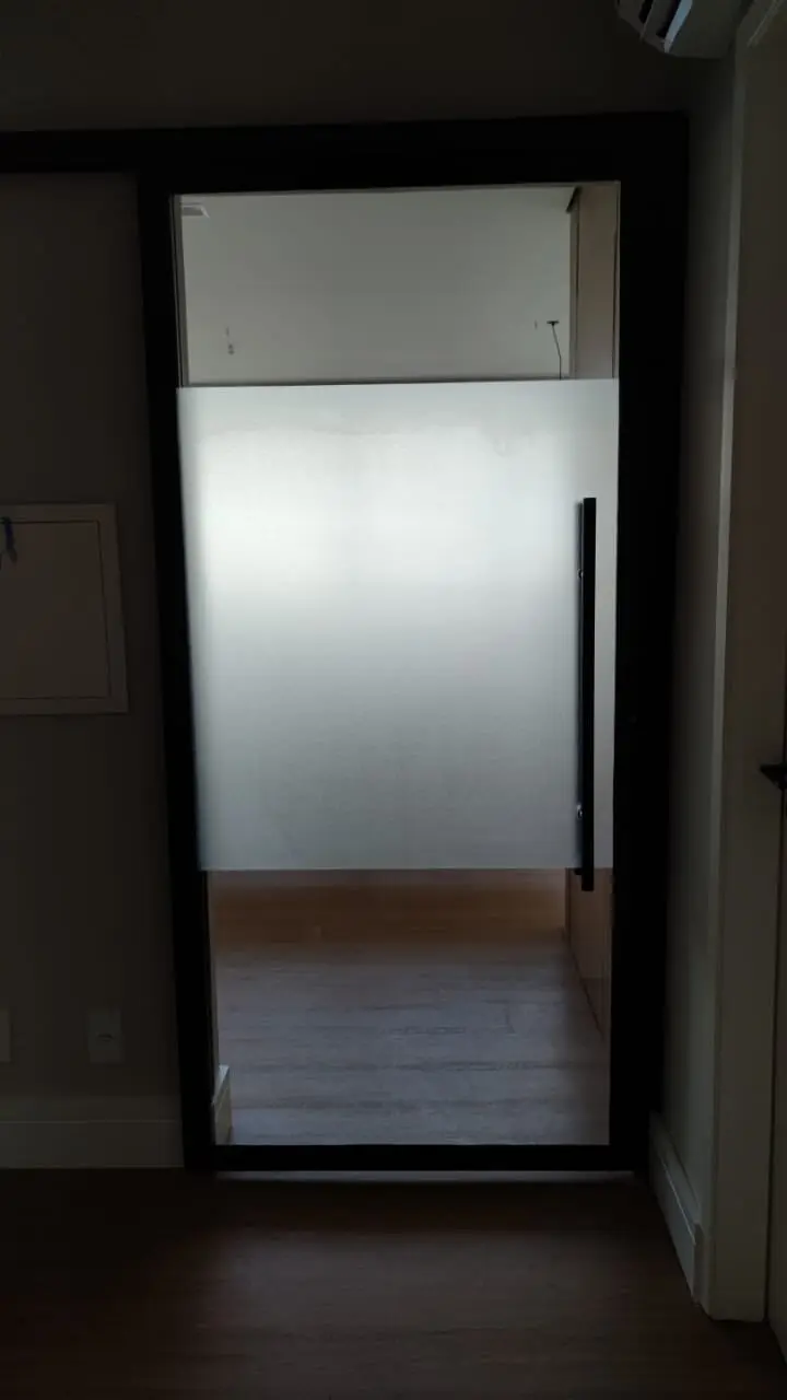 Aplicação de película – trabalho realizado